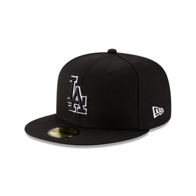 Sapca New Era Los Angeles Dodgers MLB Outline 59FIFTY Fitted - Negrii